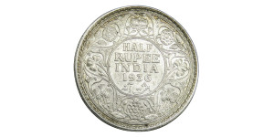 George V King Emperor, Half Rupee - 1936 # Lot 2