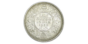 George V King Emperor, Half Rupee - 1936 # Lot 4