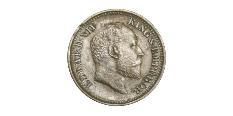 Edward VII King Emperor, 1/2 PICE - 1908 # Lot 3