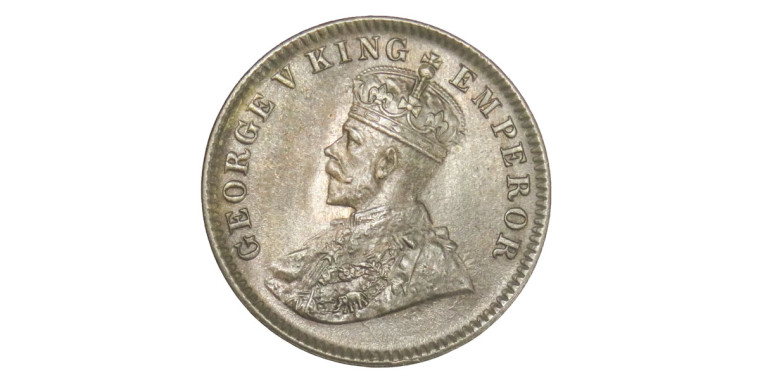 George V King, One Quarter Anna -1914