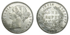 Victoria Queen, One Rupee - 1840 # Lot 6