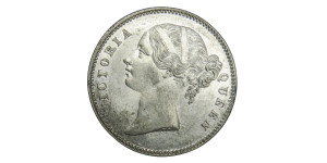 Victoria Queen, One Rupee - 1840 # Lot 6