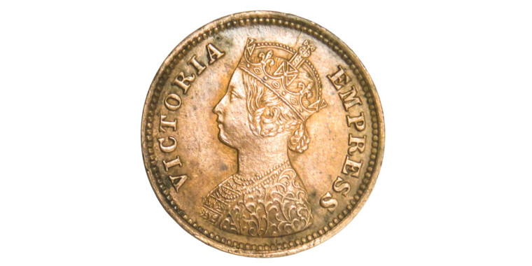 Victoria Empress, 1/2 PICE - 1896 # Lot 4