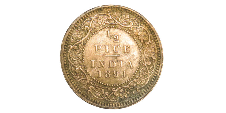 Victoria Empress, 1/2 PICE - 1894 # Lot 7