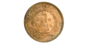 Victoria Empress, 1/2 PICE - 1894 # Lot 3