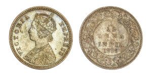 Victoria Empress, 1/12 ANNA -1889 # Lot 2