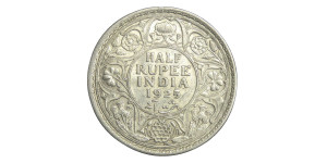 George V King Emperor, Half Rupee - 1925 # Lot 4