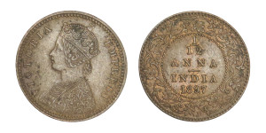 Victoria Empress, 1/12 Anna - 1897 # Lot 2