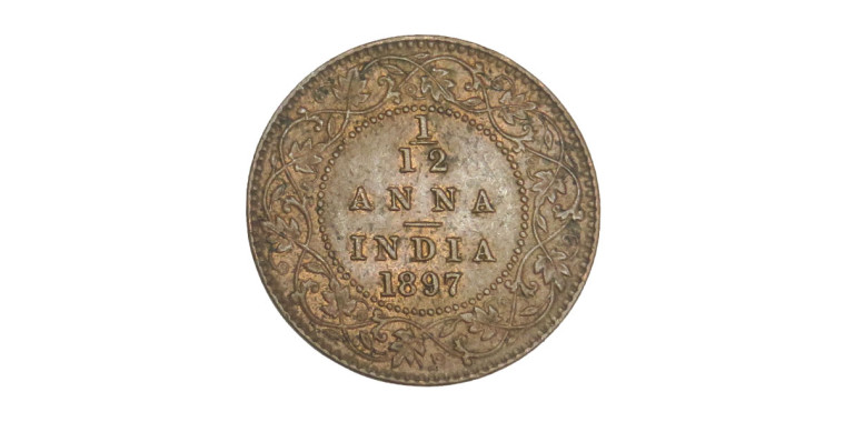 Victoria Empress, 1/12 Anna - 1897 # Lot 2