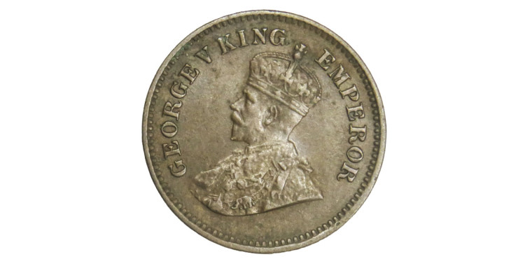 George V King Emperor, 1/2 PICE - 1925 # Lot 11