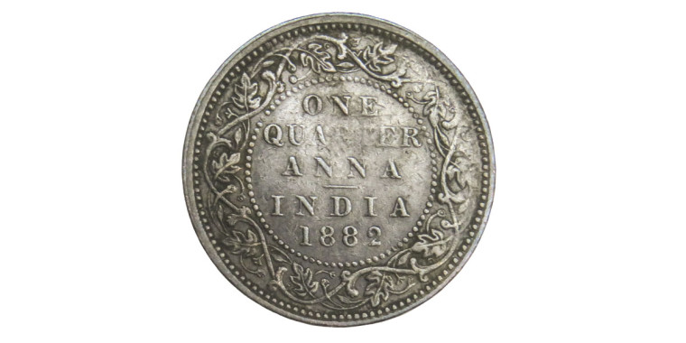 Victoria Empress, One Quarter Anna - 1882 # lots 27