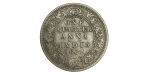 Victoria Empress, One Quarter Anna - 1882 # lots 29