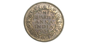 George VI King, One Quarter Anna -1938 # Lot 2