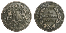 East India Company, One Quarter Anna - 1835