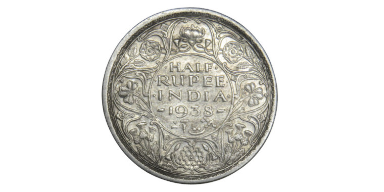 George VI King Emperor, Half Rupee - 1938 # Lot 2