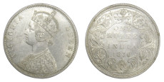 Victoria Queen, One Rupee -1876 # Lot 2