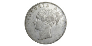 Victoria Queen, One Rupee - 1840 # Lot 9