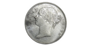 Victoria Queen, One Rupee - 1840 # Lot 12