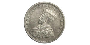 George V King Emperor, Half Rupee - 1917