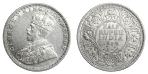 George V King Emperor, Half Rupee - 1929 # Lot 3