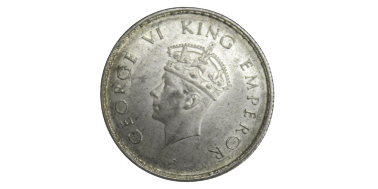 George VI King Emperor, Half Rupee - 1939 # Lot 2