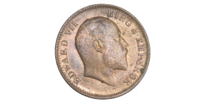 Edward VII King, One Quarter Anna - 1905 # Lot 9