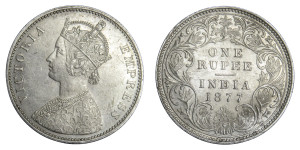 Victoria Empress, One Rupee-1877 # lots 6