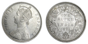 Victoria Empress, One Rupee-1877 # lots 7