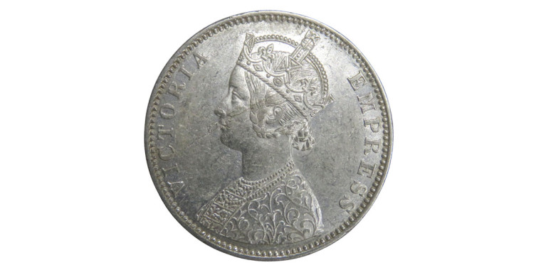 Victoria Empress, One Rupee -1888 # Lot 2