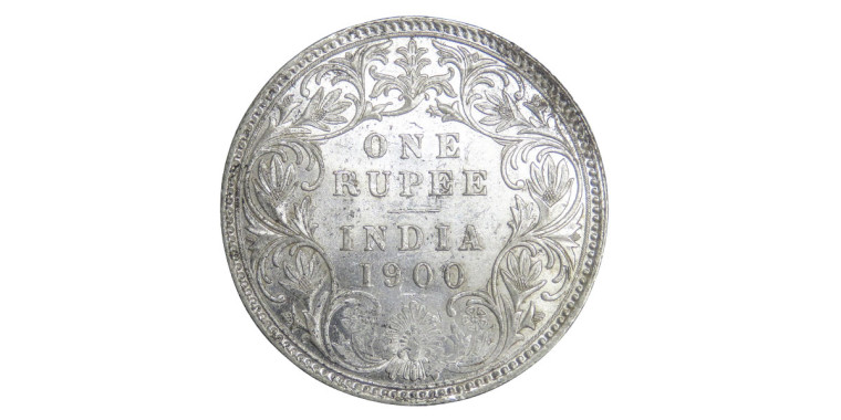 Victoria Empress, One Rupee - 1900 # Lot 3