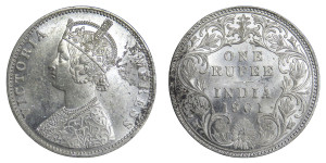 Victoria Empress, One Rupee - 1901 # Lot 3