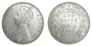 Victoria Empress, One Rupee -1893 # Lot 2