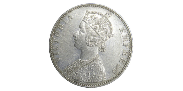 Victoria Empress, One Rupee -1893 # Lot 2