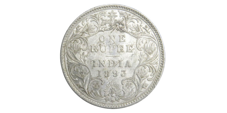 Victoria Empress, One Rupee -1893 # Lot 3