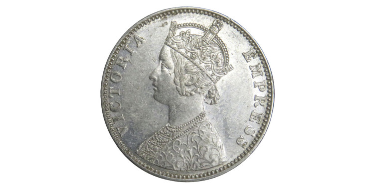 Victoria Empress, One Rupee - 1900 # Lot 5