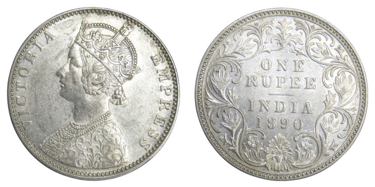 Victoria Empress, One Rupee - 1900 # Lot 6