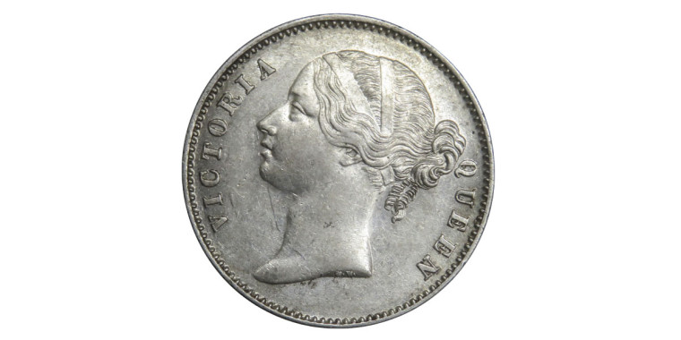 Victoria Queen, One Rupee - 1840 # Lot 14