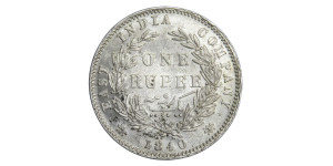 Victoria Queen, One Rupee - 1840 # Lot 15