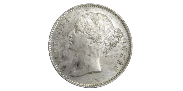 Victoria Queen, One Rupee - 1840 # Lot 16