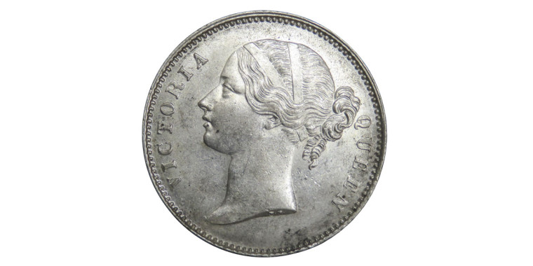 Victoria Queen, One Rupee - 1840 # Lot 17