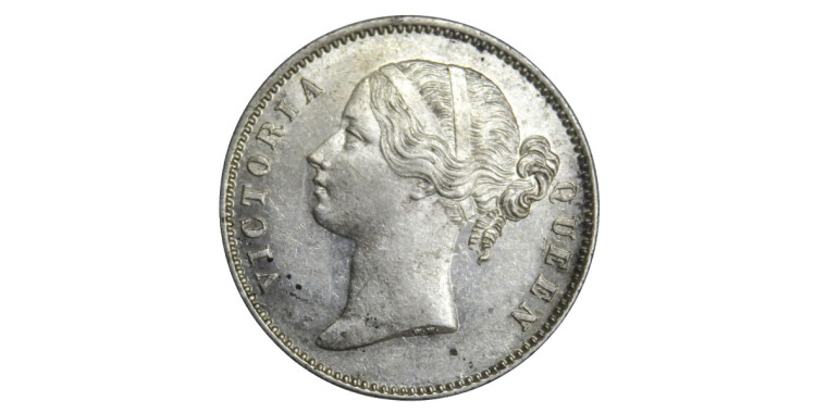 Victoria Queen, One Rupee - 1840 # Lot 24