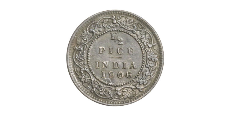 Edward VII King & Emperor, 1/2 PICE - 1906 # Lot 10