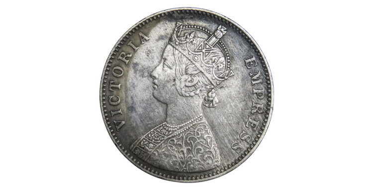 Victoria Empress, One Rupee - 1885 # Lot 6