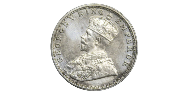 George V King Emperor, Half Rupee - 1919