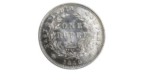 Victoria Queen, One Rupee - 1840 # Lot 27