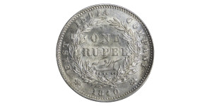 Victoria Queen, One Rupee - 1840 # Lot 29