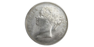 Victoria Queen, One Rupee - 1840 # Lot 31