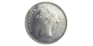 Victoria Queen, One Rupee - 1840 # Lot 32