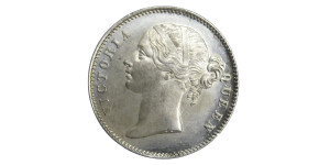 Victoria Queen, One Rupee - 1840 # Lot 35