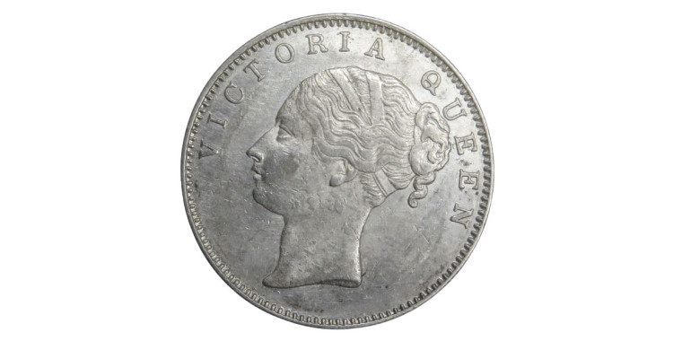 Victoria Queen, One Rupee - 1840, Continuous Legend # 7